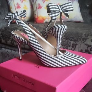Betsey Johnson Gingham Heels